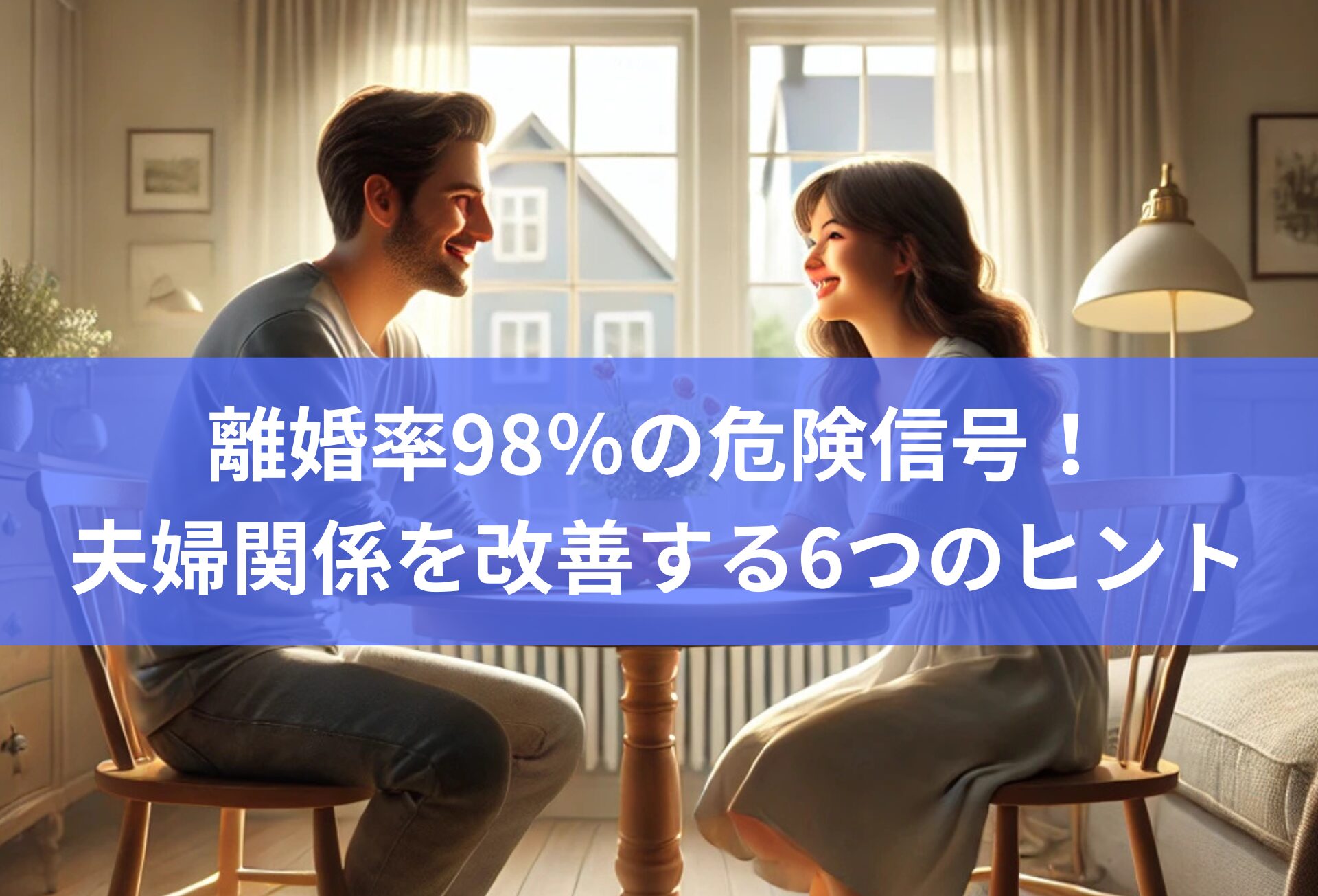 離婚率98％の危険信号！ 夫婦関係を改善する6つのヒント