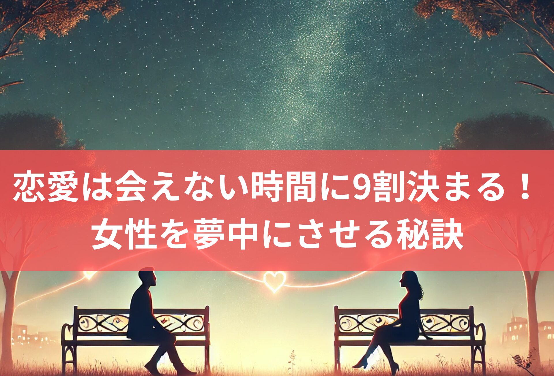 恋愛は会えない時間に9割決まる！ 女性を夢中にさせる秘訣